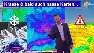 Krasse & bald auch nasse Karten! Von sehr mild bis schneereich & kalt.