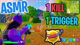 ASMR Gaming  Fortnite 1 Kill = 1 Trigger Relaxing Mouth Sounds  Controller Sounds + Whispering 