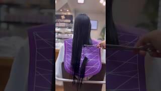 very long hair chopped off for short haircut #bobhaircut #shorthaircut #shorts #shortsvideo