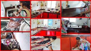 50 minutes Daily Morning Kitchen Cleaning Routine//Indian Housewife Daily Kitchen Cleaning Routine