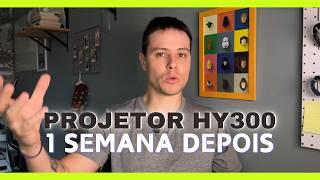 Usando o projetor MAIS BARATO do AliExpress HY300: detalhes, configurações iniciais e mais