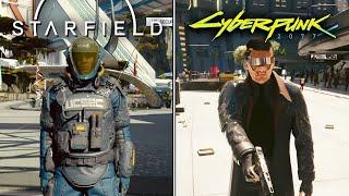 Starfield VS. Cyberpunk 2077 - AI & Physics Comparison