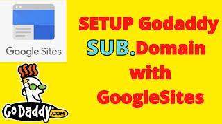 How to Setup a Subdomain in GoDaddy with Googlesites | Godaddy Sub Domain | Googlesites customdomain
