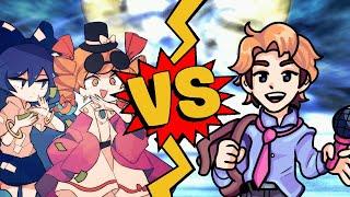 M.U.G.E.N. Battles | Joon & Shion vs Senpai | Touhou Project vs Friday Night Funkin'