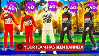 5 LEVEL 40 UNDERCOVER MASCOTS TAKEOVER THE PARK IN NBA2K23 (WE ALL GOT BANNED)
