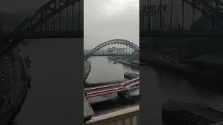 Crossing the River Tyne By Train Over The High Level Bridge. #shorts #train