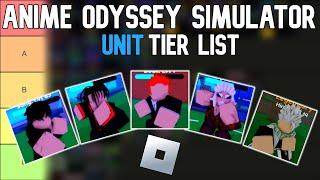 Anime Odyssey Simulator Tier List | Roblox Tier Lists