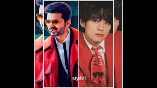 Vijay Vs BTS V who is your favourite person comment below  what you want for next video 