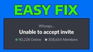 How To Fix Unable to Accept Discord Invite (Whoops Unable To Accept Invite)