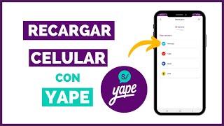 COMO HACER RECARGAS en YAPE