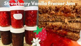 STRAWBERRY VANILLA FREEZER JAM