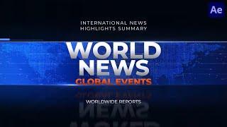 World News / Broadcast Pack ( After Effects Template )