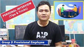 Group D (PE) Provisional Employee Interview hmachhawn dan tur || Interview Tips & Tricks