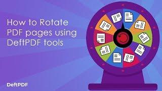 How to Rotate PDF pages using DeftPDF
