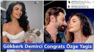 Gökberk Demirci Congratulations Özge Yagiz 4 Winning Award | GökberkDemirci & ÖzgeYagiz Love moment