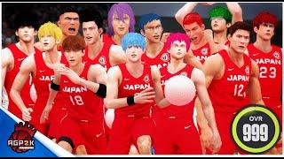 TEAM Japan Anime 999 Overall DESTROYED FIBA Basketball World Cup | SlamDunk X Kuroko No Basket