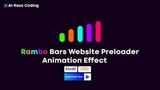 Rambo Bars Website Preloader Animation Html5 Css3 2024 Al Raza Coding