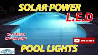 Solar power LED swimming pool lights