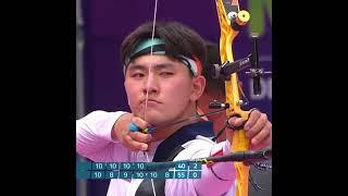 Korean men shoot a perfect 6️⃣0️⃣ | #shorts | #ArcheryWorldCup