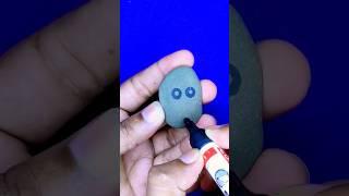 Rock Painting easy | Rock painting ideas | Stone painting #ghost #rockpainting #drawing #easydrawing