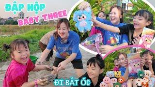 Mẹ Hà Hà Hí Cùng Em Mint Vy Và Team Hà Hí Đập Hộp Baby Three Và Cùng Nhau Ra Đồng Bắt Ốc