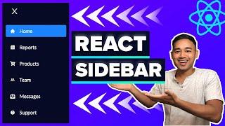 React Sidebar Navigation Menu Tutorial - Beginner React JS Project Using Hooks & Router