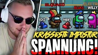 SPANNENDSTE IMPOSTOR RUNDE EVER!  AMONG US mit ELI, WILLY, MERT, EDIZ, MEHDI & Co  | SolutionPlayz