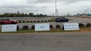 Taxi lap around a go kart track in a Mini Cooper S