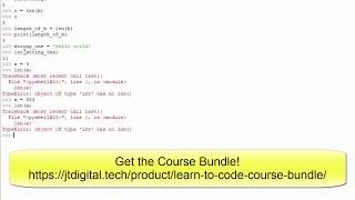 Type, Len, Str, Int, Float Functions | Learn to Code with Python #10