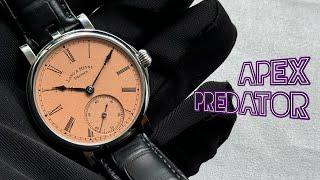 Lang & Heyne Friedrich III salmon dial & purple hands