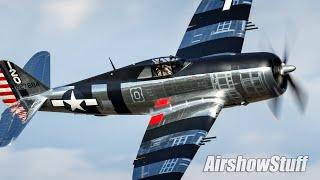 P-47 Razorback Thunderbolt Aerobatics - EAA AirVenture Oshkosh 2023