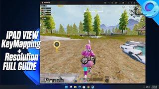 How To Get ipad View In Pubg Mobile On Gameloop Emulator | Resolution+Keymapping Full Tutorial