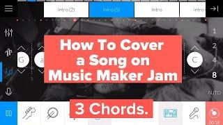 How to Cover 441 Songs in Music Maker Jam with 7 Chords -  Vocals: Mrs. C - Chord Changes #getloudly