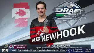 Avalanche draft F Newhook No. 16   Jun 21,  2019