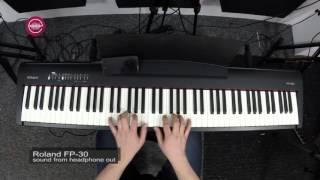 Roland FP 30 demo  - Grand Piano sounds SuperNATURAL Piano