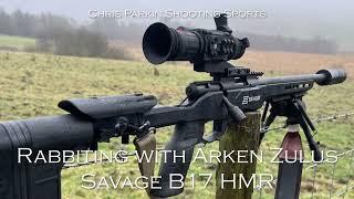 Rabbiting with Arken Zulus on a Savage B17 17 HMR, Agricultural  PEST CONTROL