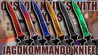 Custom Knives with Skins  Jagdkommando Knife  CS2 Showcase