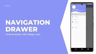 Navigation Drawer Menu in Android Studio using Java | 2024