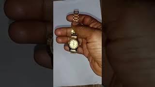 Girl's Watch in Gold-Tone and Metalic Dialer #Watch Review!