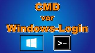 So öffnest du CMD im Login-Screen