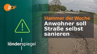Anwohner soll Straße selbst sanieren | Hammer der Woche vom 20.04.24 | ZDF