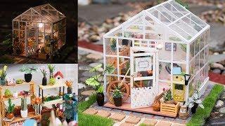 DIY Miniature Greenhouse - Robotime Cathy's Flower House - Rolife