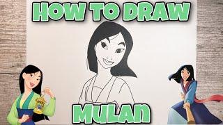 HOW TO DRAW MULAN | MULAN | Easy Step-by-Step Tutorial | FOR KIDS