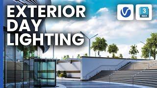Realistic exterior day lighting with V-Ray for 3ds Max