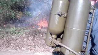 M2-2 Flamethrower in action