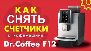 Как снять счетчики с кофемашины Dr.Coffe F12