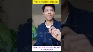 Project Manager Interview Question  - Tell about your last project ? | ShriLearning