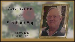 Abschiedsfeier von Sieghard Epp