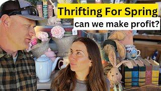 Thrifting For Spring Home Decor - how to thrift for a profit - day in the life shop tour - reselling