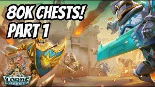 80K Chests! Ace's Account Part 1 - Lords Mobile